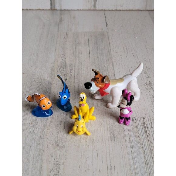 Disney Pixar variety animal Nemo Dory Pluto mini flounder toy set figure - Picture 1 of 7